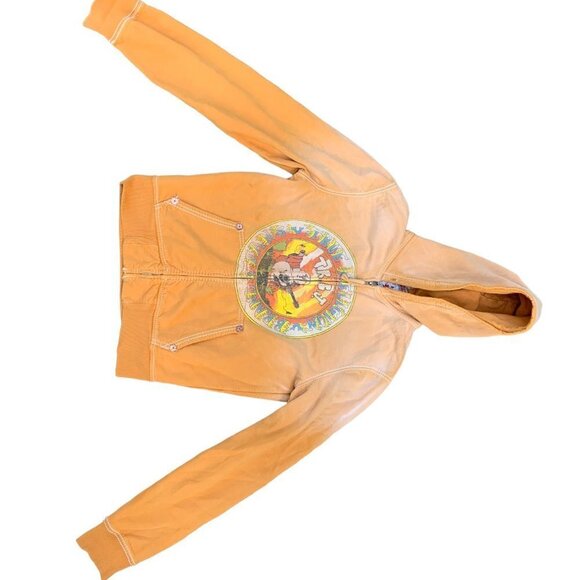 VINTAGE True Religion Hoodie Sweater XL Sunburst Buddha - Picture 4 of 7